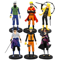Mô hình Naruto Bộ 6 các nhân vật Naruto - Cao 18cm - nặng 100gram