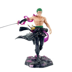 Mô Hình One Piece Zoro cầm kiếm đầu trần - Cao 20cm - Nặng 500gram - Phụ kiện : Kiếm - Figure anime One Piece